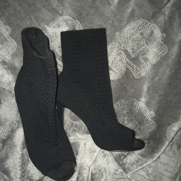 NEW : Heeled open toe spring bootie - Picture 1 of 6